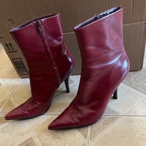 Nine West Red Bhavin Leather Boots